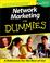 Cover of: Network Marketing for Dummies