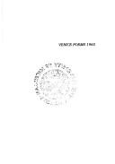 Cover of: Venice Poems 1965 (Salzburg Studies: Poetic Drama and Poetic Theory)