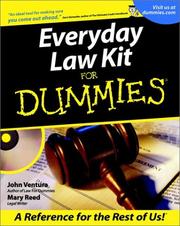Cover of: Everyday law kit for dummies by John Ventura