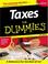 Cover of: Taxes for Dummies 2001 Edition