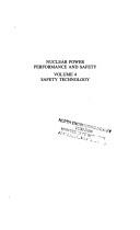 Cover of: Nuclear Power Performance and Safety: Safety Technology (Proceedings Series (International Atomic Energy Agency))