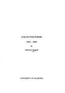 Cover of: Collected Poems: 1955-1995 (Salzburg Studies: Poetic Drama and Poetic Theory)