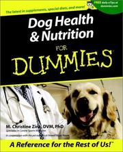 Cover of: Dog health & nutrition for dummies by M. Christine Zink