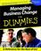 Cover of: Managing Business Change for Dummies