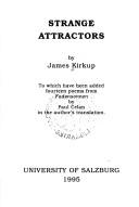 Cover of: Strange Attractors (Salzburg Studies: Poetic Drama and Poetic Theory) by James Kirkup