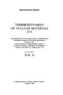 Cover of: Thermodynamics of nuclear materials 1979 by 