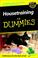 Cover of: Housetraining for Dummies