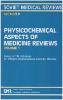 Cover of: Physiochemical Aspects of Medicine Reviews