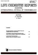 Cover of: Life Chemistry Reports, Vol. 12, No. 3