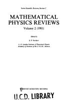 Cover of: Mathematical Physics Reviews (Soviet Scientific Reviews Series, Section C)