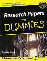 Cover of: Research papers for dummies