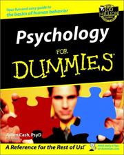 Psychology for dummies by Adam Cash, Dummies Press