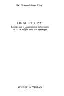 Linguistik 1971 by Linguistisches Kolloquium (6th 1971 Copenhagen)