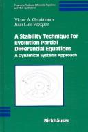 Cover of: Stability Technique for Evolution Partial Differential Equations: A Dynamical System...