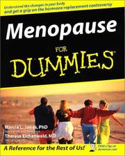 Cover of: Menopause for Dummies by Marcia Jones, Theresa  M.D. Eichenwald