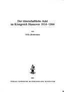 Cover of: ritterschaftliche Adel im K onigreich Hannover 1814 - 1866