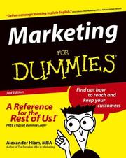 Cover of: Marketing for Dummies | Alexander Hiam