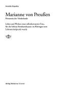 Cover of: Marianne von Preußen - Prinzessin der Niederlande. by Annette Dopatka