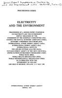 Cover of: Electricity and the Environment: Proceedings (Proceedings Series (International Atomic Energy Agency))