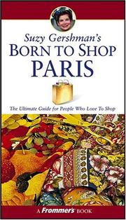 Cover of: Suzy Gershman's Born to Shop Paris (Born To Shop)