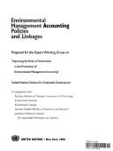 Cover of: Environmental management accounting policies and linkages | 