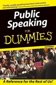 Cover of: Public Speaking for Dummies by Malcolm Kushner