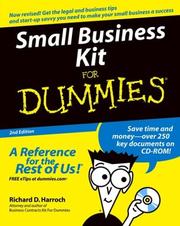 Cover of: Small Business Kit for Dummies by Richard D. Harroch