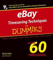 Cover of: eBay Timesaving Techniques for Dummies