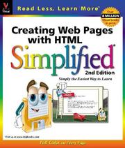 Cover of: Creating web pages with HTML simplified by Ruth Maran