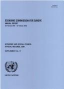 Front cover of Economic Commission for Europe by Unknown