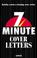 Cover of: 7 Minute Cover Letters