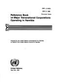 Cover of: Reference Book on Major Transnational Corporations Operating in Nambia