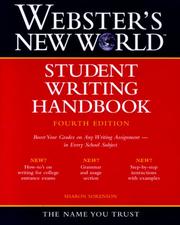 Cover of: Webster's New World student writing handbook by Sharon Sorenson