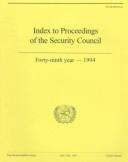 Cover of: Index to Proceedings of the Security Council by United Nations Dag Hammarskjold Library