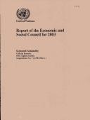 Cover of: Report of the Economic And Social Council for 2003 | 