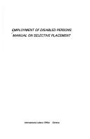 Cover of: Employment of Disabled Persons | International Labour Office.