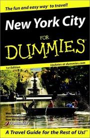 Cover of: New York City for Dummies by Bruce Murphy, Alessandra De Rosa, Alessandra De Rosa