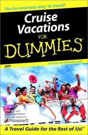 Cover of: Cruise Vacations for Dummies 2001