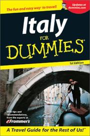 Italy for dummies by Bruce Murphy, Alessandra De Rosa