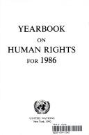 Cover of: YEARBK ON HUMAN RIGHTS 1986 (Yearbook on Human Rights) by 1986 Ed