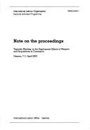 Cover of: Note on the Proceedings by International Labour Organisation.