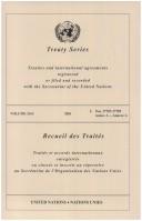Front cover of United Nations Treaty Series, 2001 by Unknown