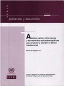 Cover of: América Latina: Información y Herramientas Sociodemográficas para Analizar y Atender el Déficit Habitacional