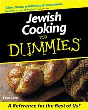 Cover of: Jewish Cooking for Dummies by Faye Levy
