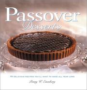 Passover desserts by Penny Wantuck Eisenberg