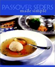 Cover of: Passover Seders Made Simple