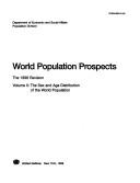 Cover of: World Population Prospects: The 1998 Revision (Population Studies)