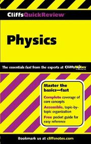 Cover of: Physics (Cliffs Quick Review) by Linda, Ph.D. Huetinck, Scott Adams