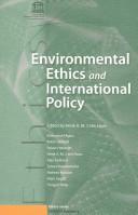 Environmental Ethics and International Policy