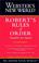 Cover of: Webster's New World Robert's Rules of Order Simplified and Applied